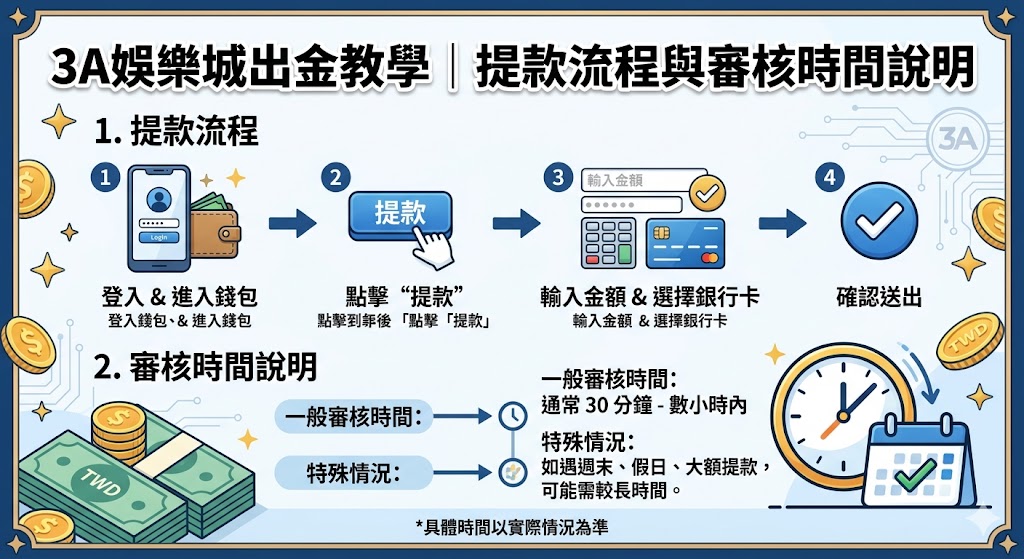 提款流程與審核時間說明
